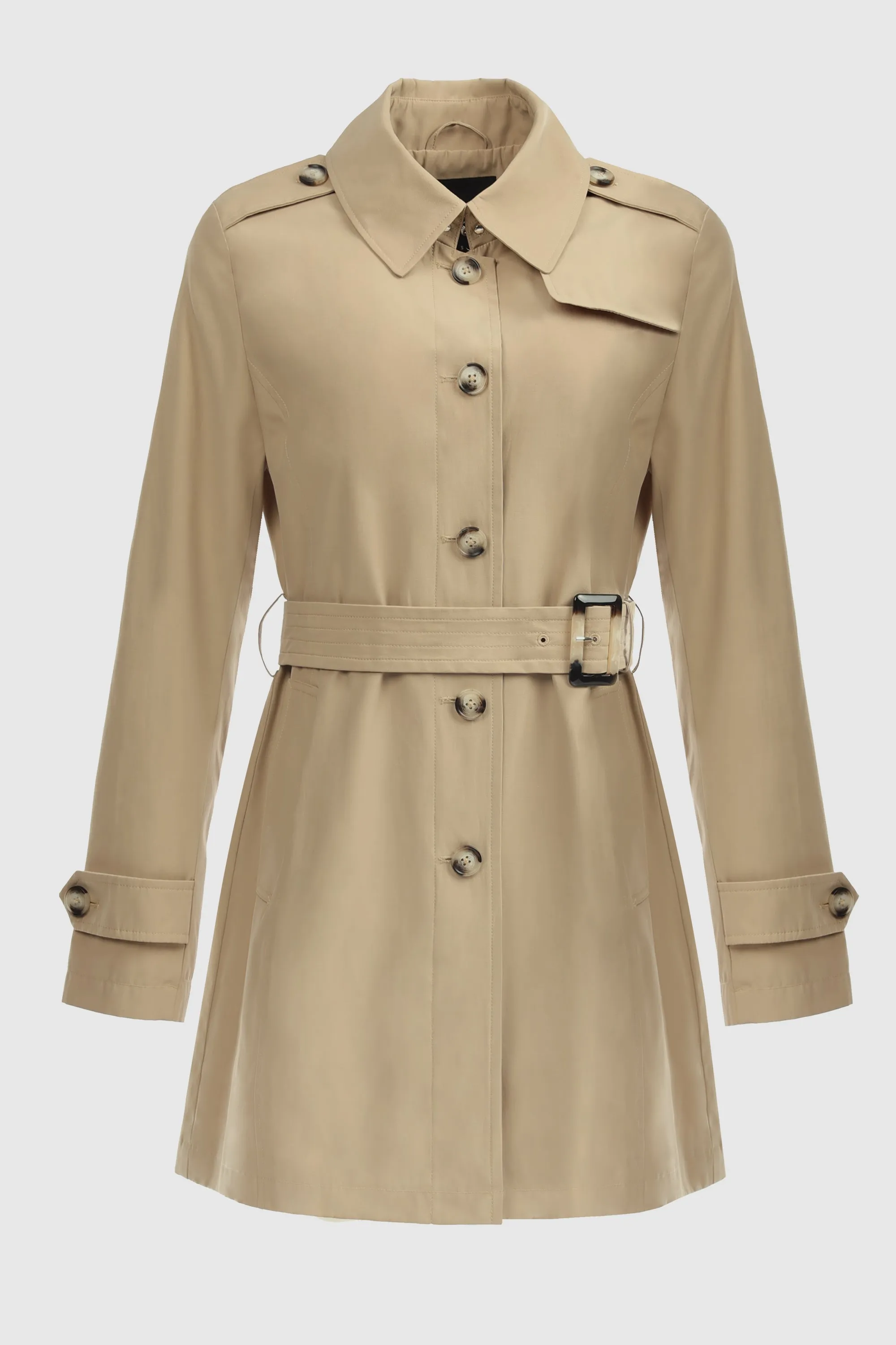 Classic Windproof Belted Trench