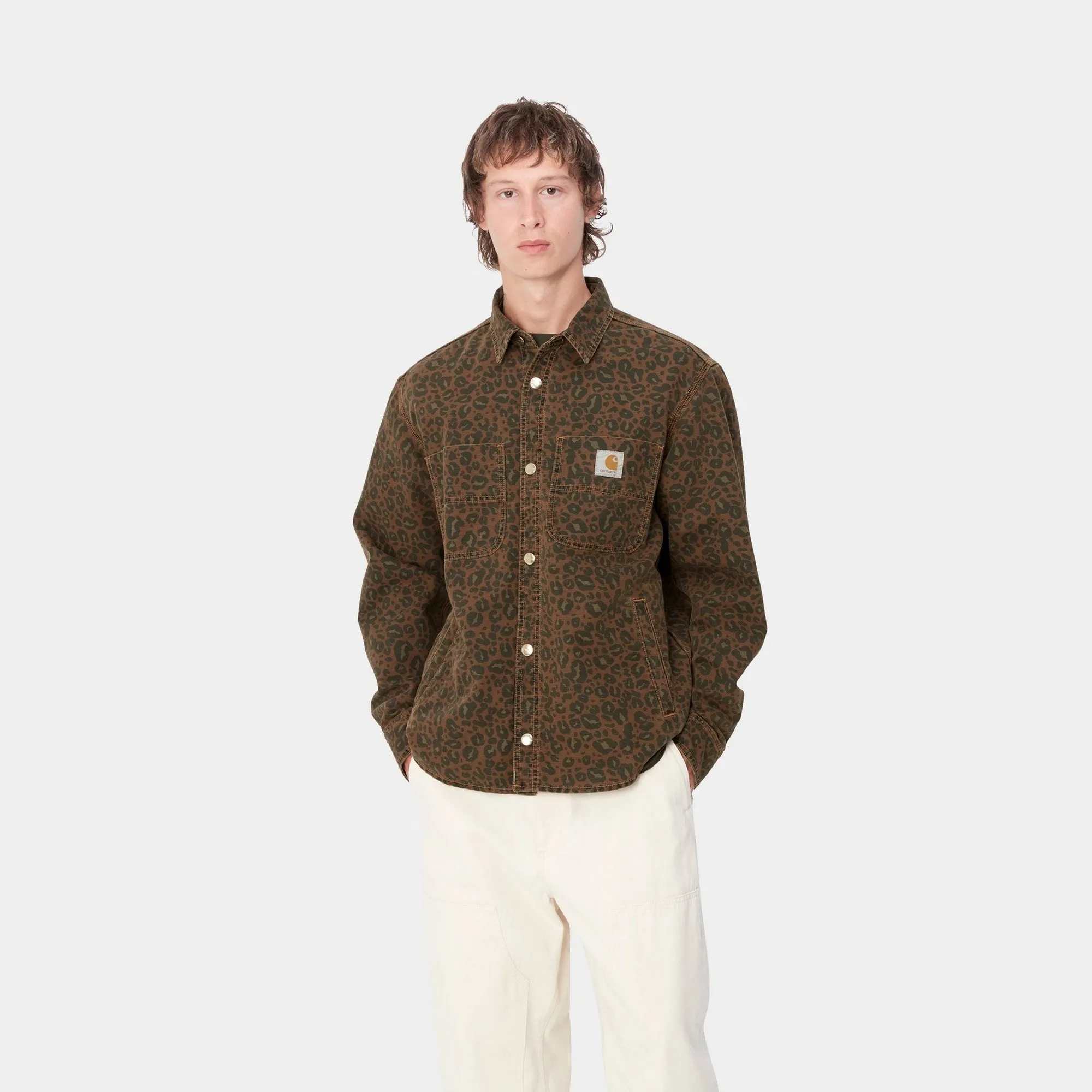 Conro Shirt Jacket | Tamarind Camo Leopard (garment-dyed)