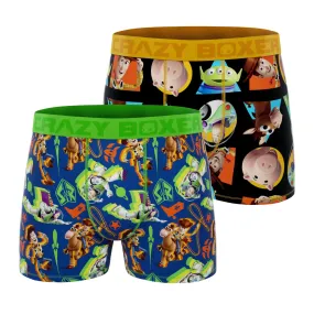 CRAZYBOXER Disney Toy Story Group   Aliens Men's Boxer Briefs (2 pack)