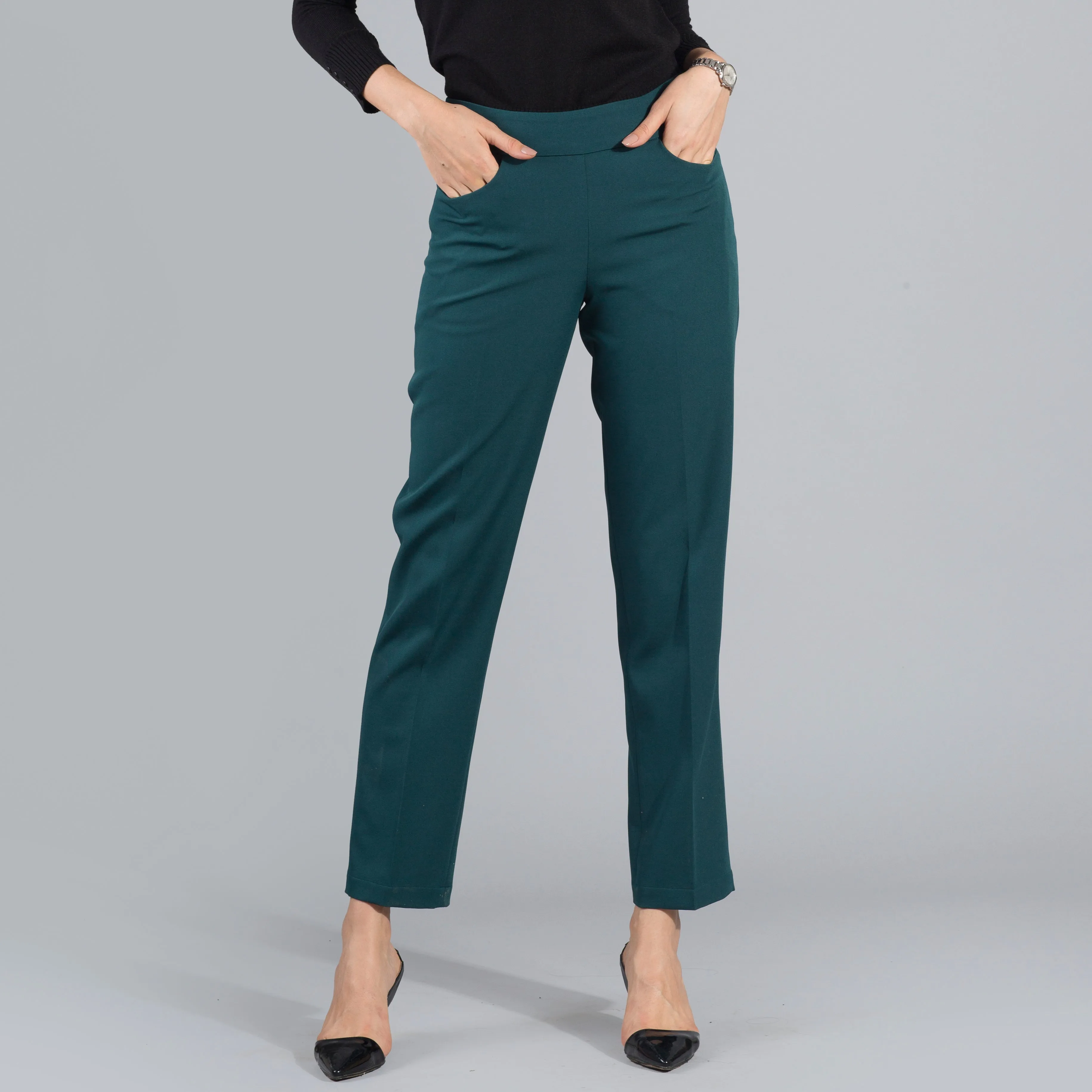 Essential Easy Care Work Trousers - Bottle Green