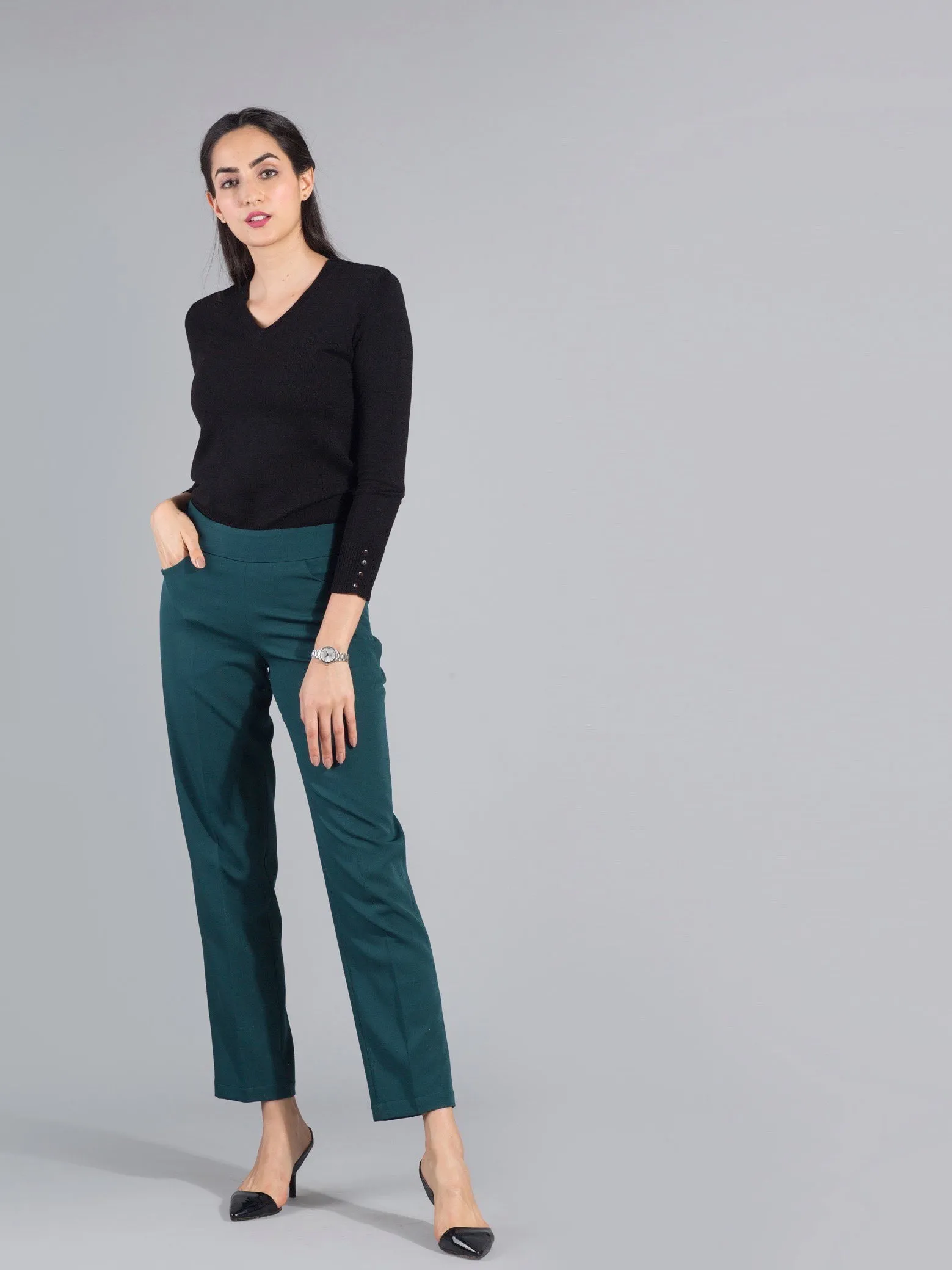 Essential Easy Care Work Trousers - Bottle Green