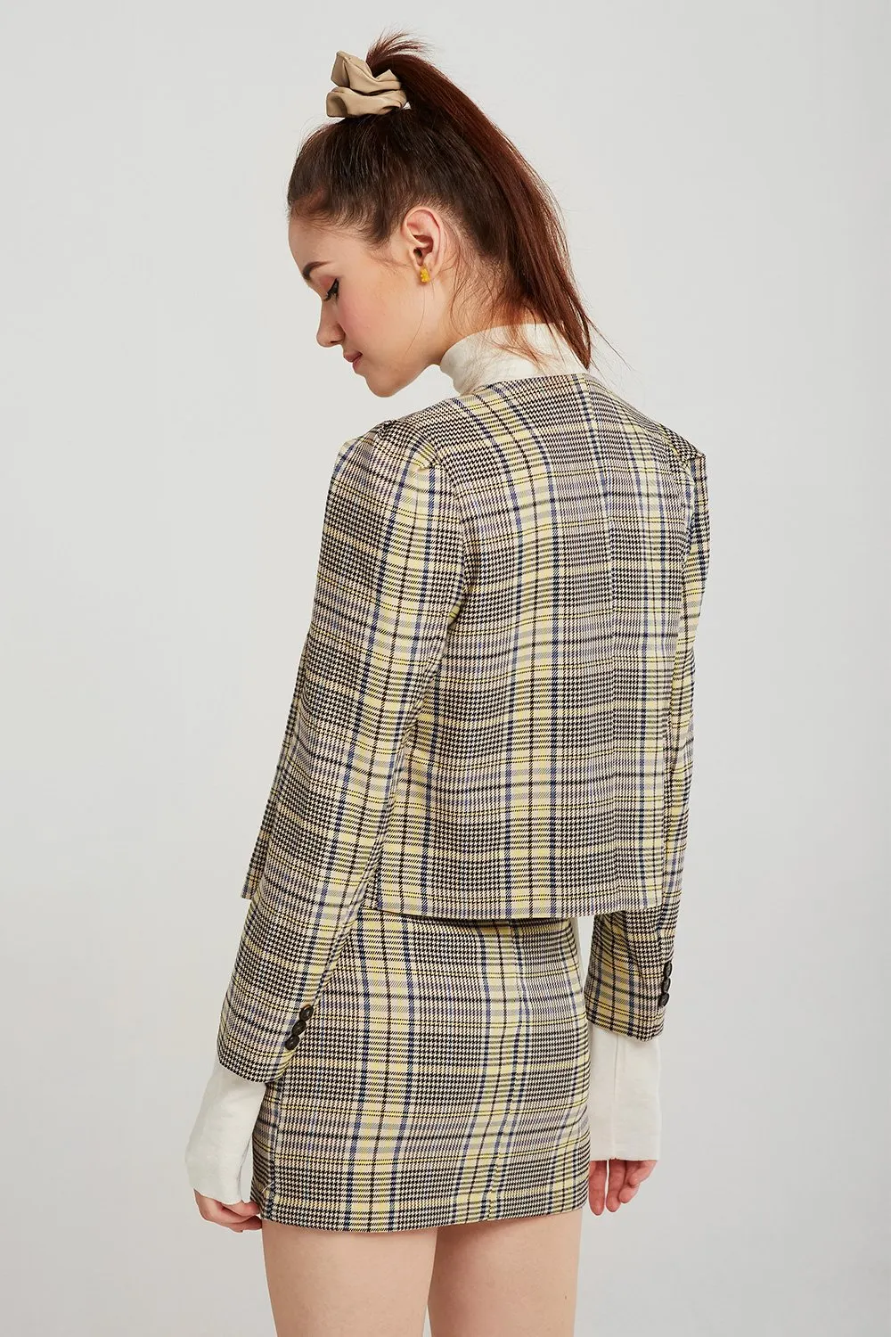 Evelyn Plaid 2-Piece Suit Set