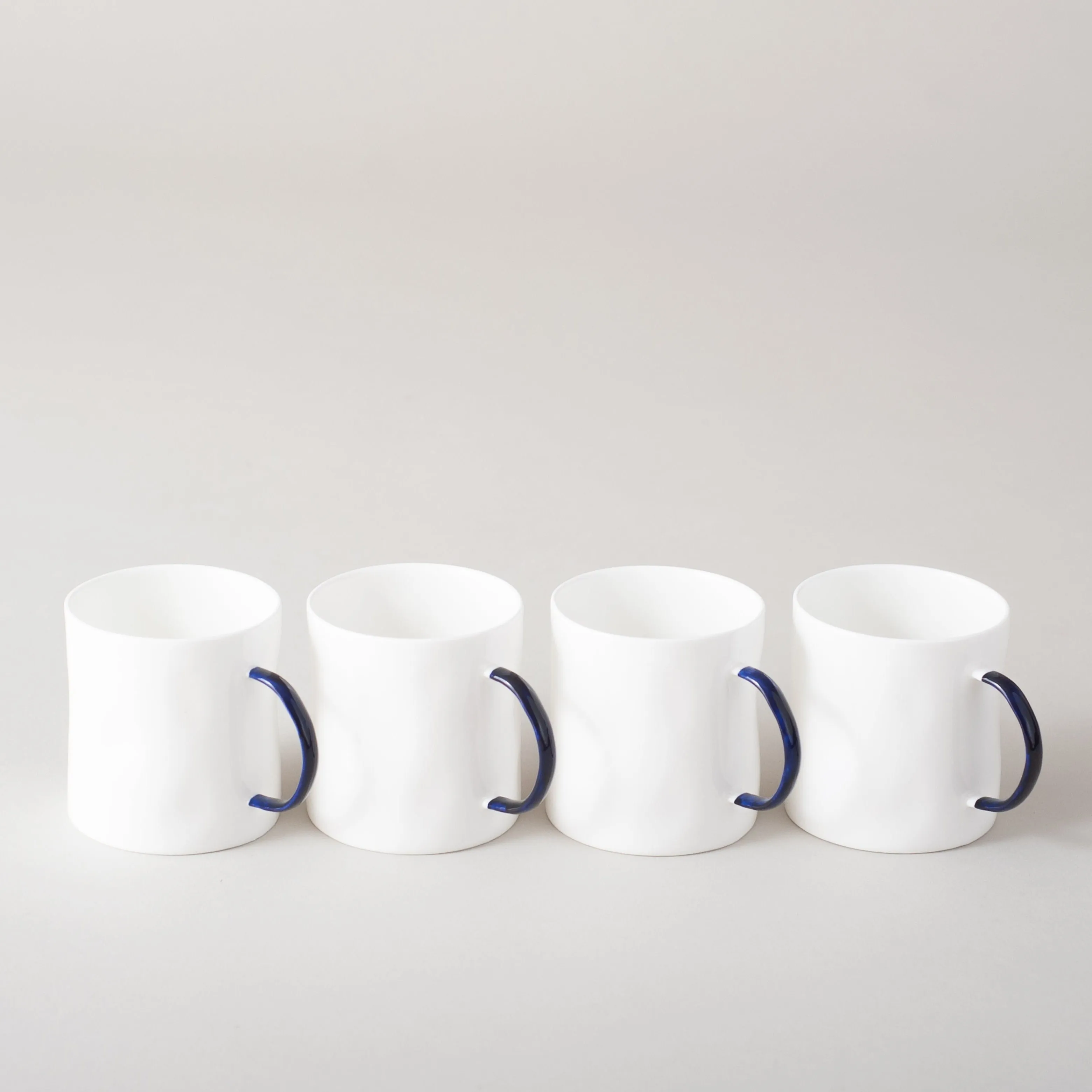 Feldspar Set of 4 7oz Cobalt Coffee Mugs