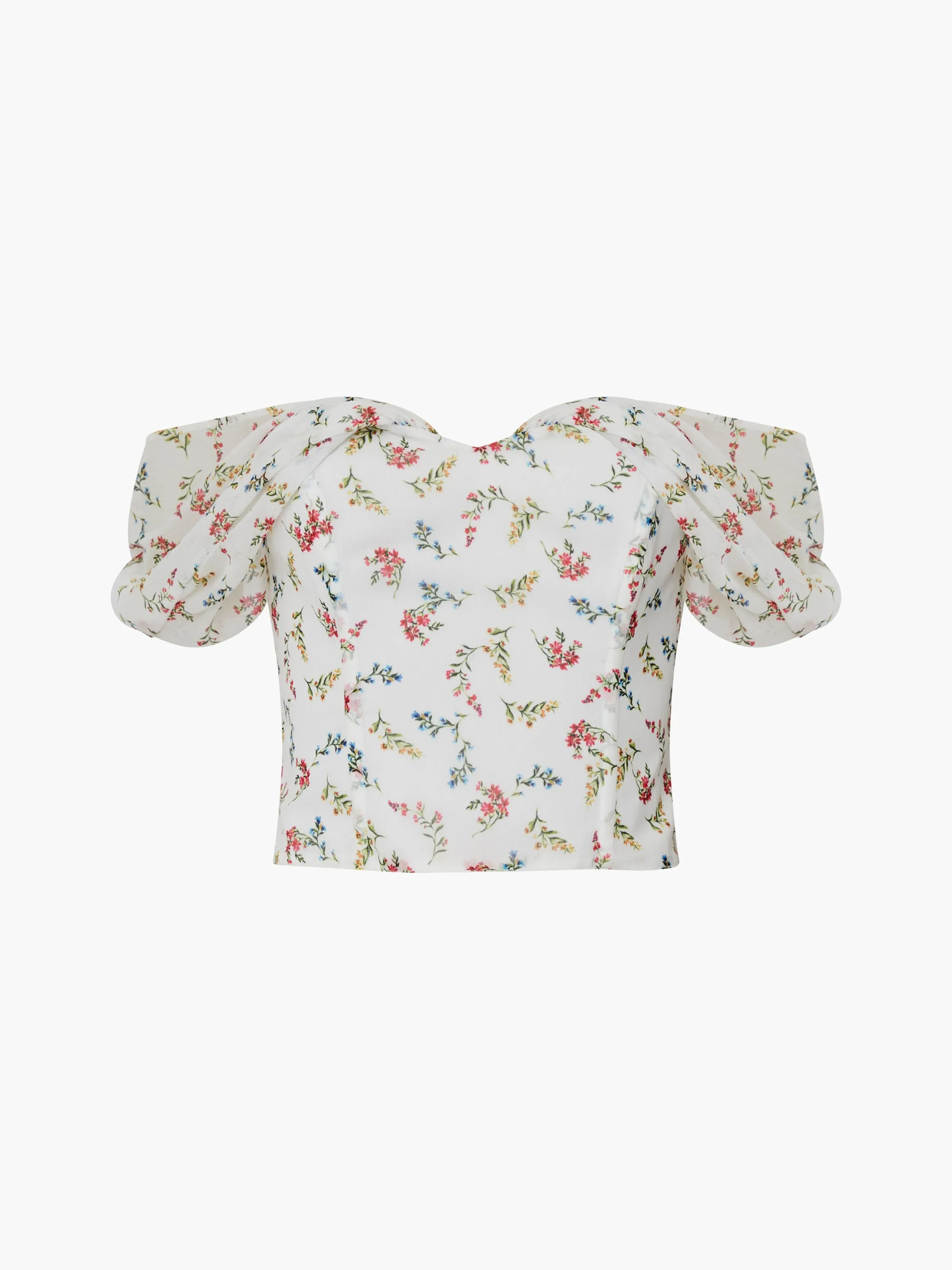 Floriana Hallie Crinkle Bardot Top