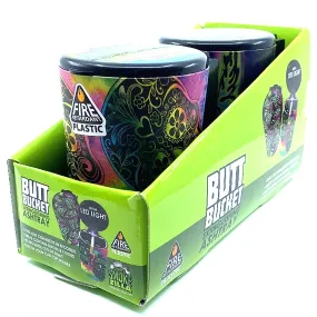 Full Print Butt Bucket Ashtray with LED Light - 2 Per Retail Ready Wholesale Display 40310