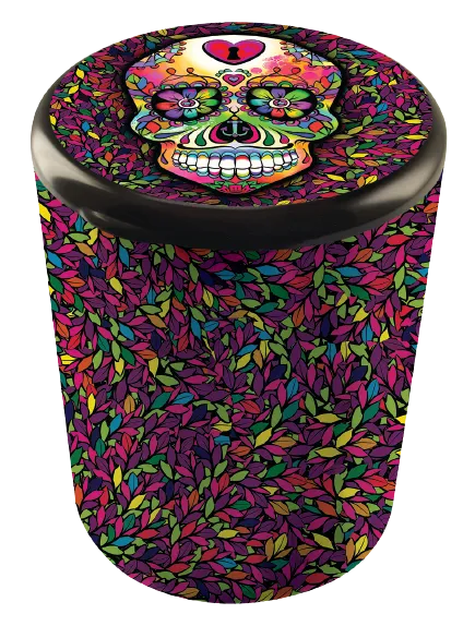 Full Print Butt Bucket Ashtray with LED Light - 6 Per Retail Ready Display