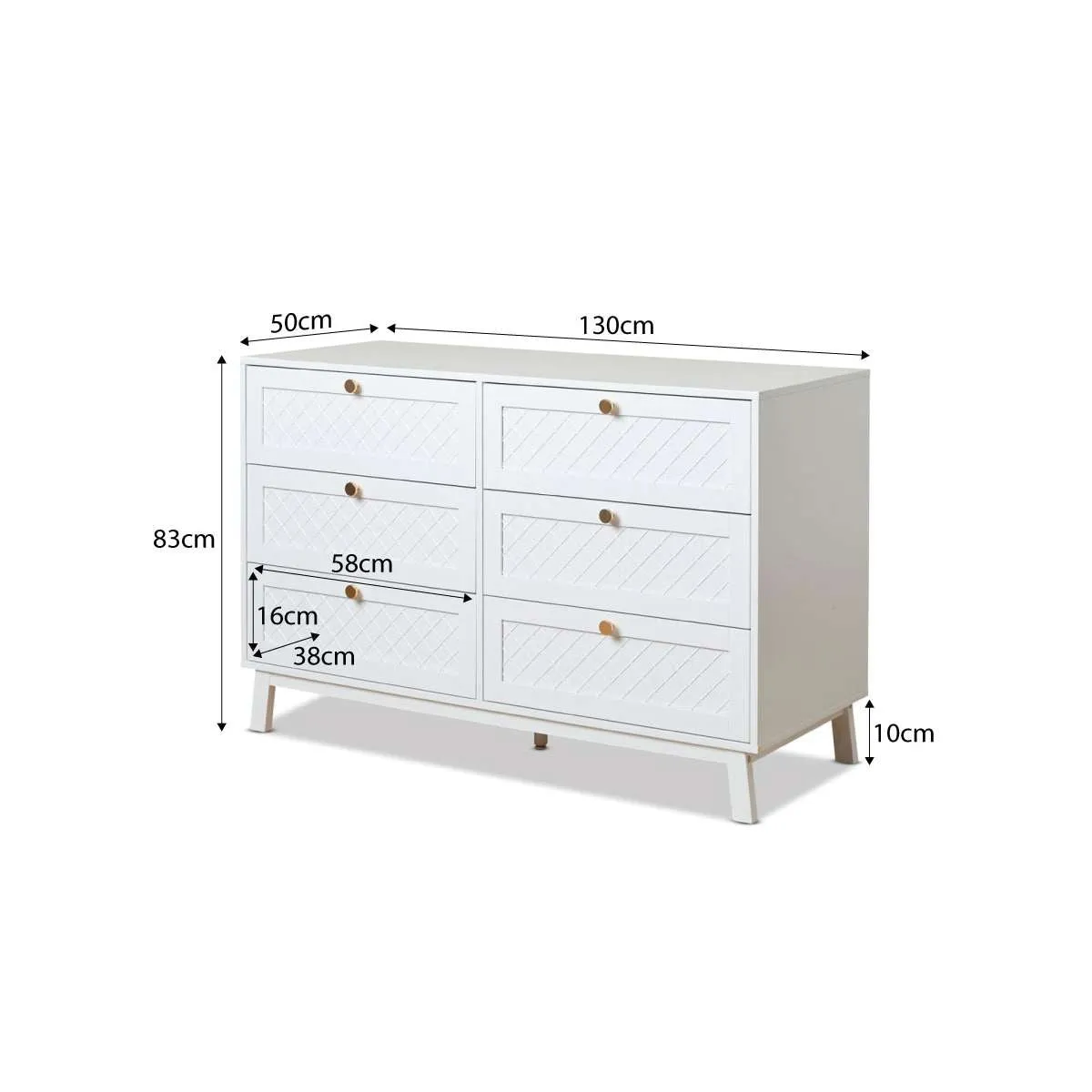 Genevieve Six Drawer Bundle