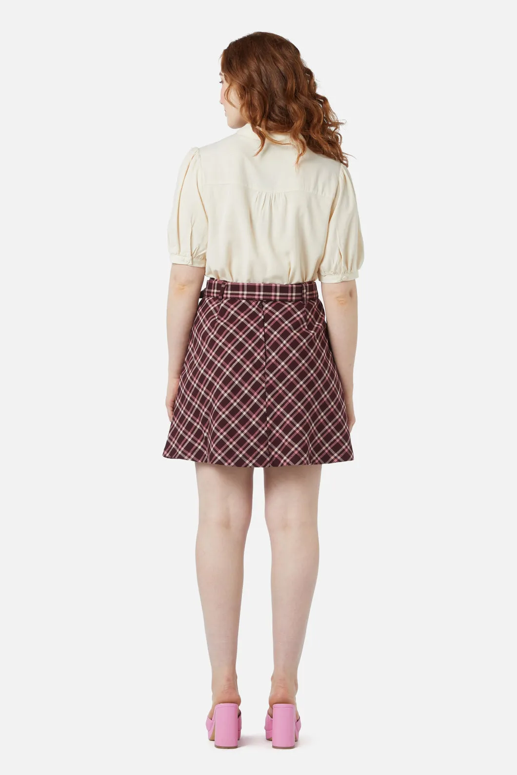 Gina Check A Line Skirt