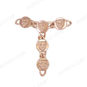 Golden Metal Chain Leopard Connectors Decorative Accessory