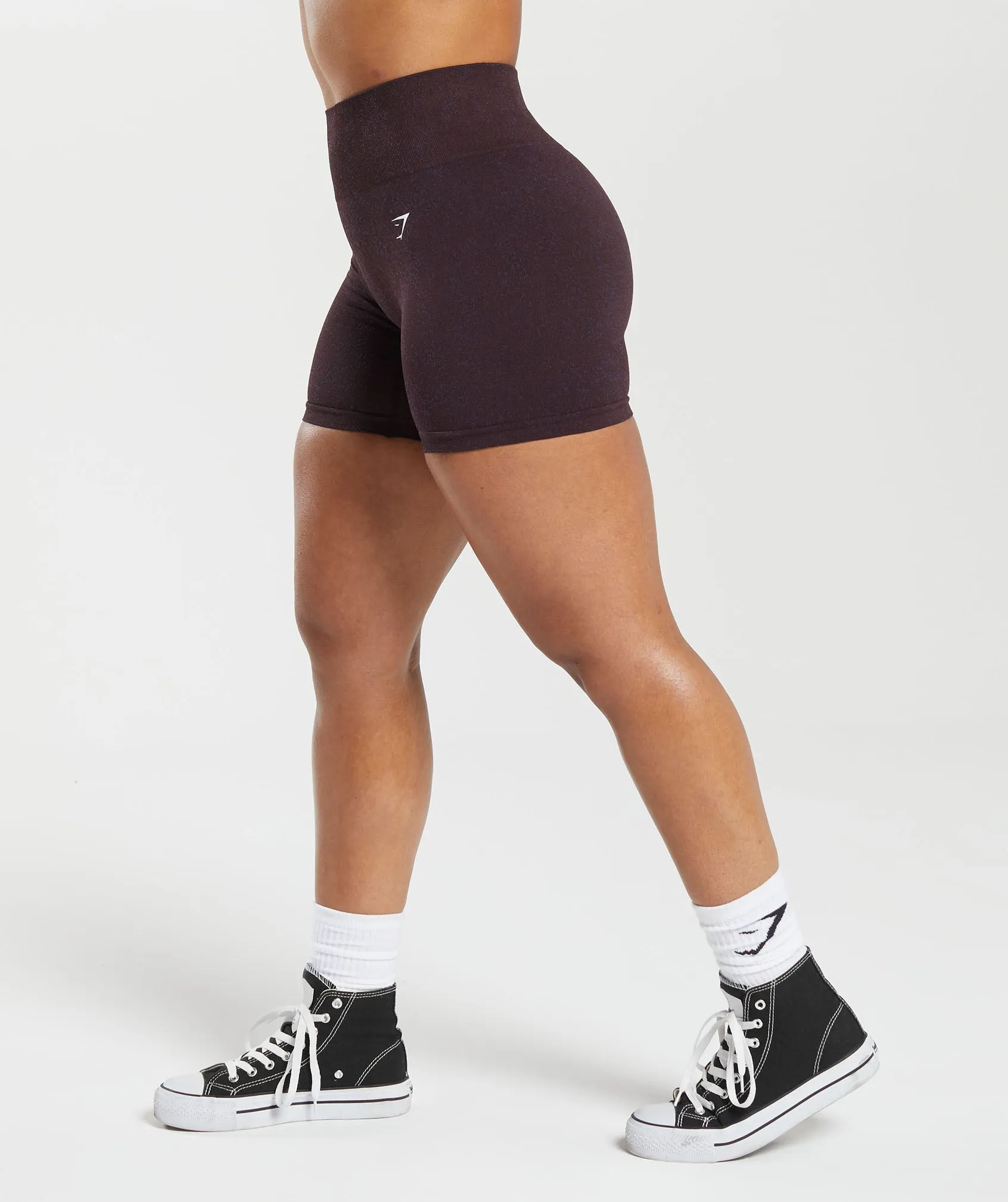 Gymshark Adapt Fleck Seamless Shorts - Plum Brown/Dewberry Purple