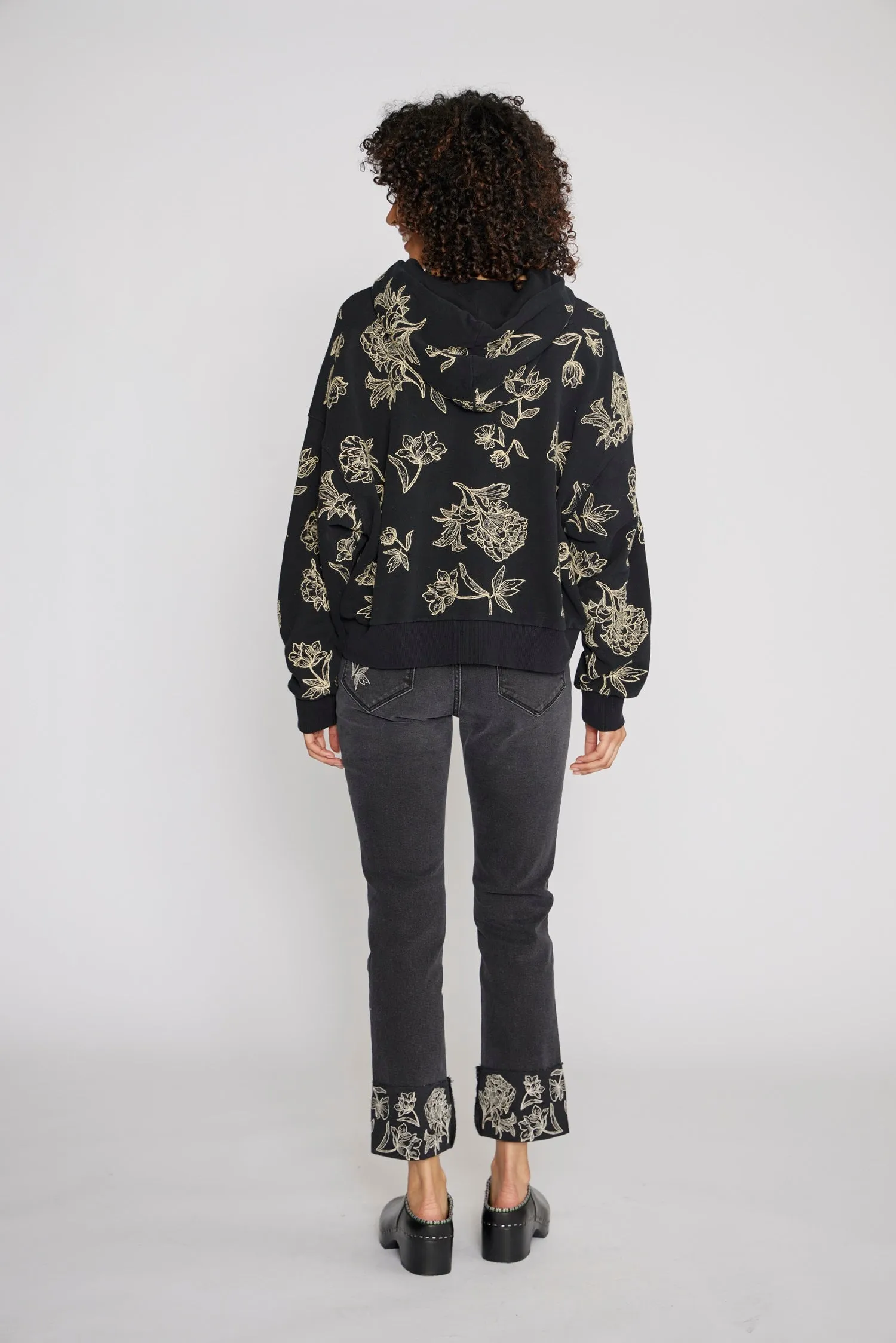 Halle Zip up Sweater - Etched