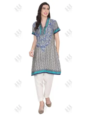 Hand embroidery Chikankari Tunic