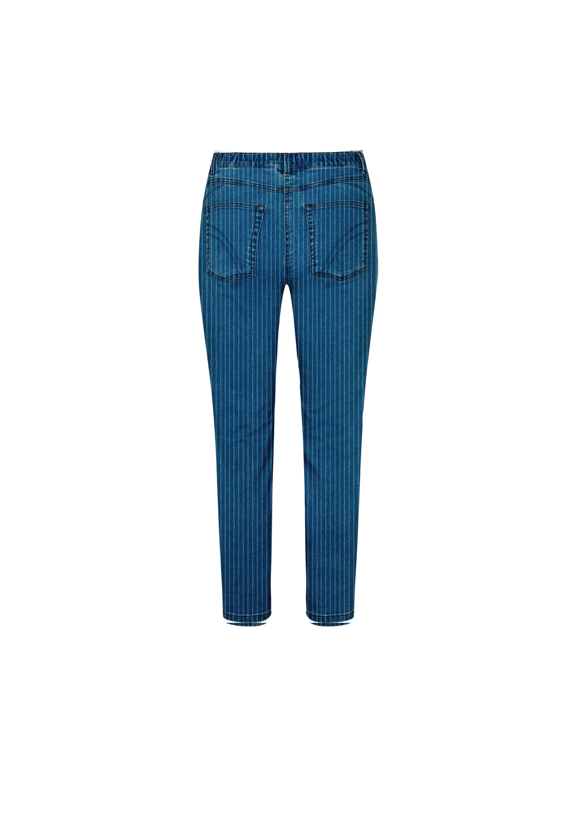 Hannah Regular - Extra Short Length - Blue Denim Stripe