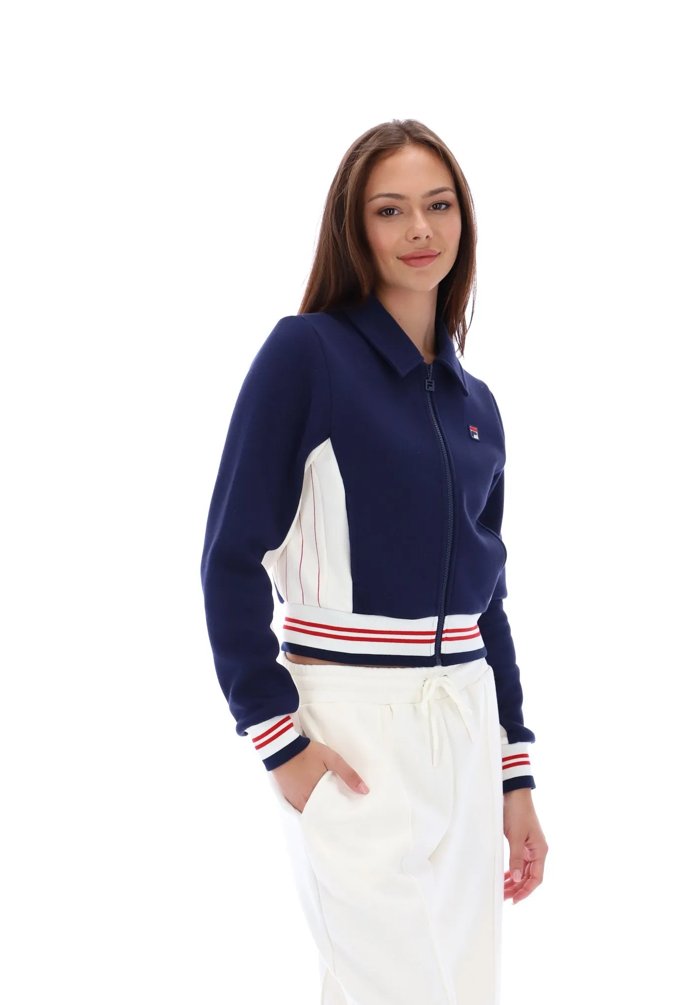 Harper Cropped Track Top