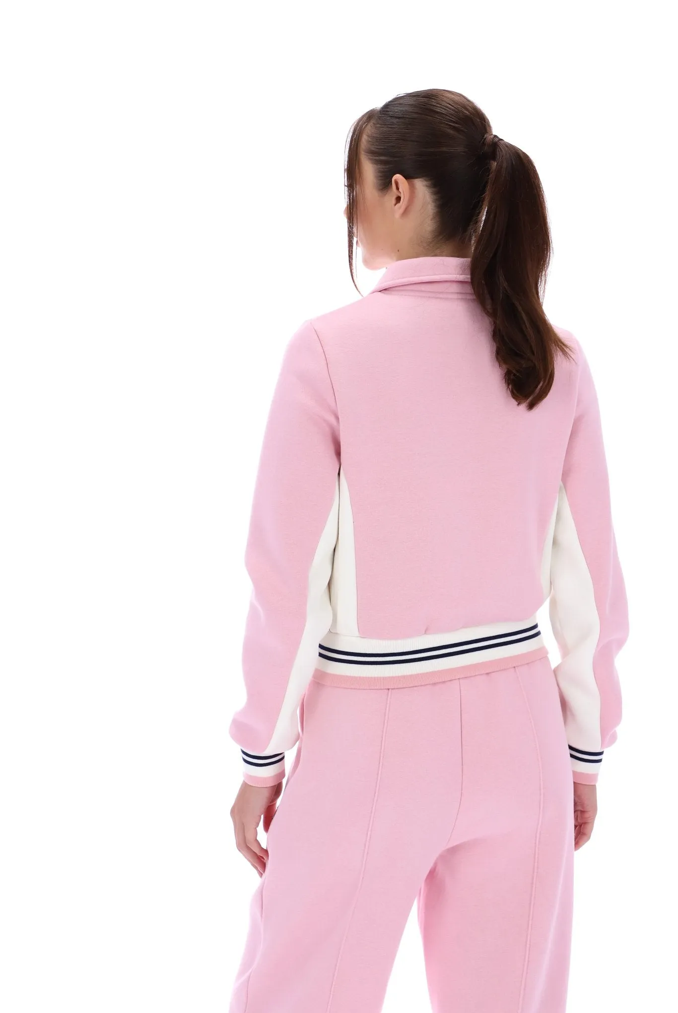 Harper Cropped Zip Up Track Top