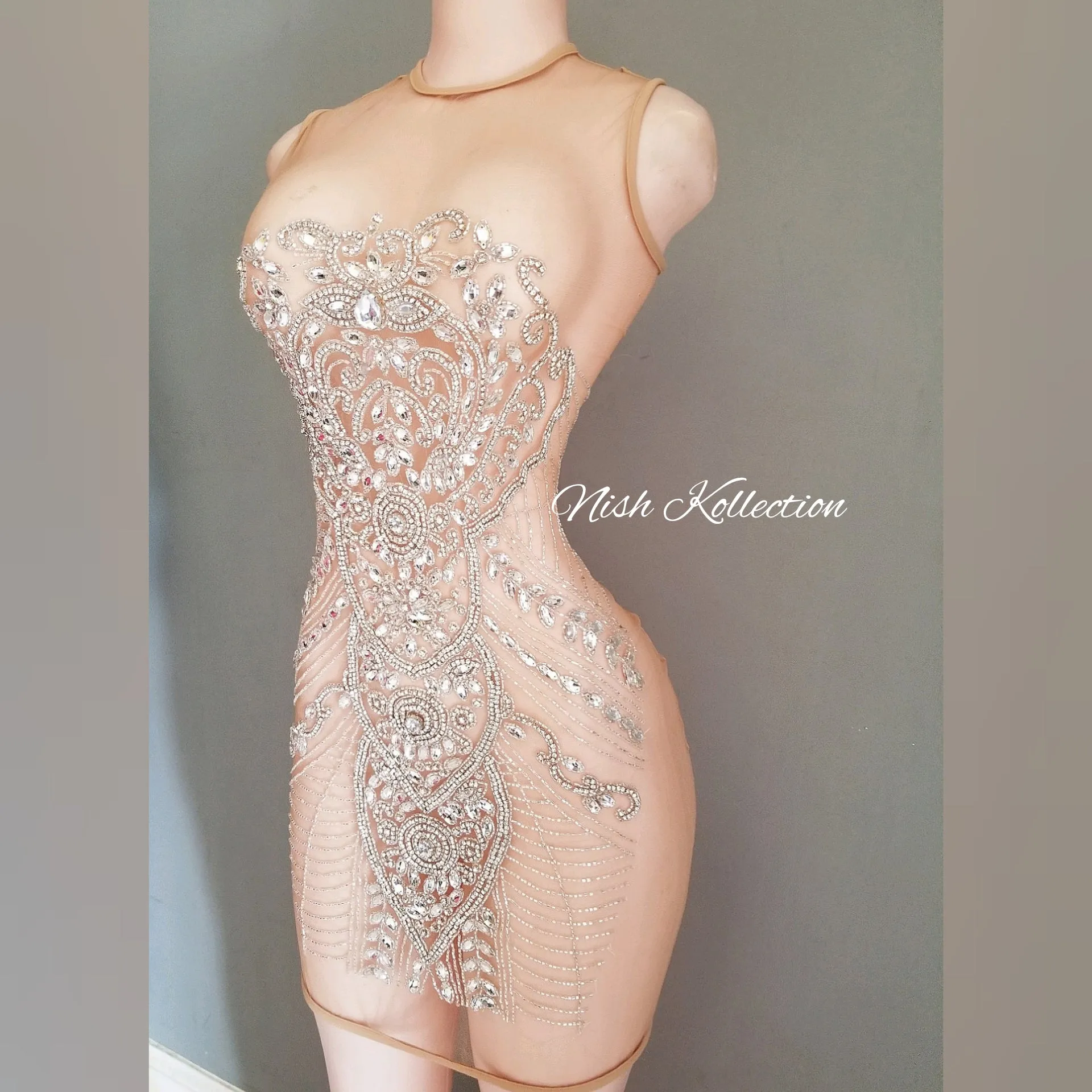 Honey Dip Rhinestone Dress