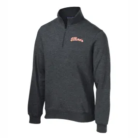 Illinois Fighting Illini Embroidered Script Quarter Zip