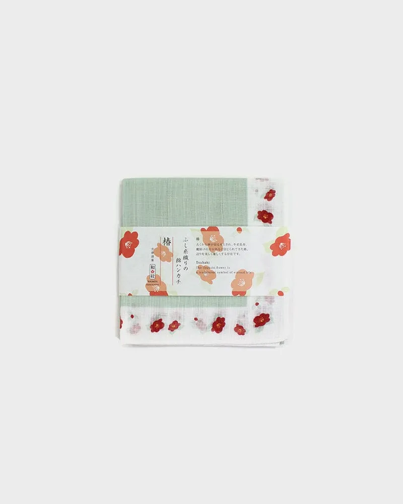 Japanese Handkerchief, Classic, Tsubaki