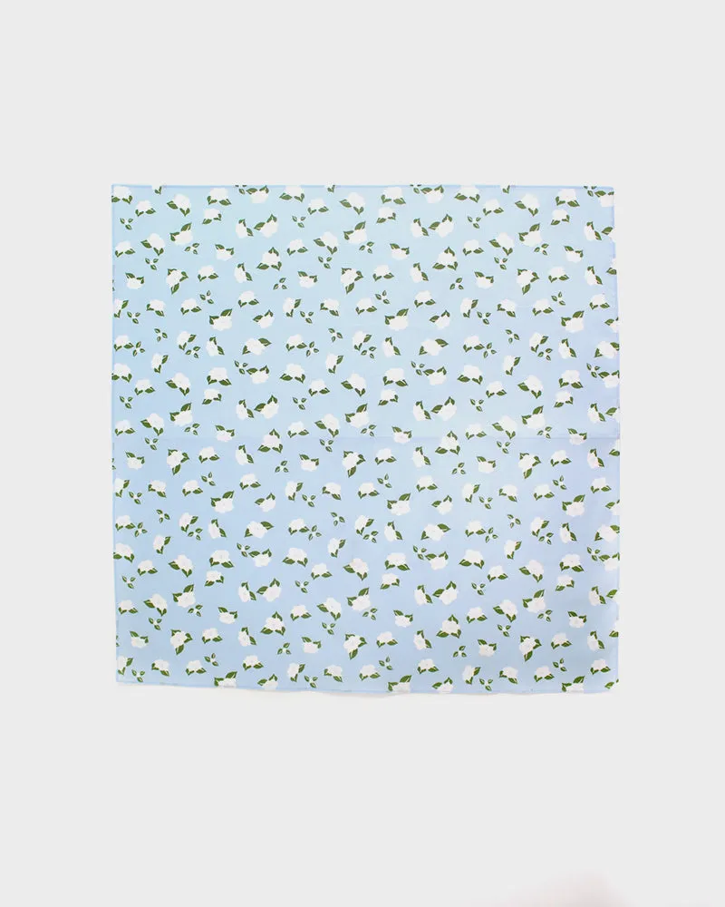 Japanese Handkerchief, Tenasen, Light Blue, Tsubaki