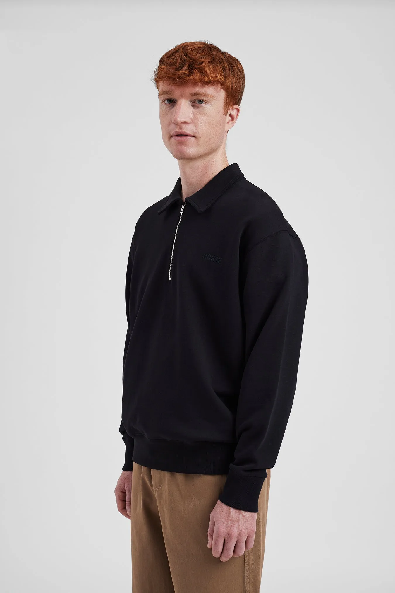 Ketel Relaxed Organic N Logo Half Zip