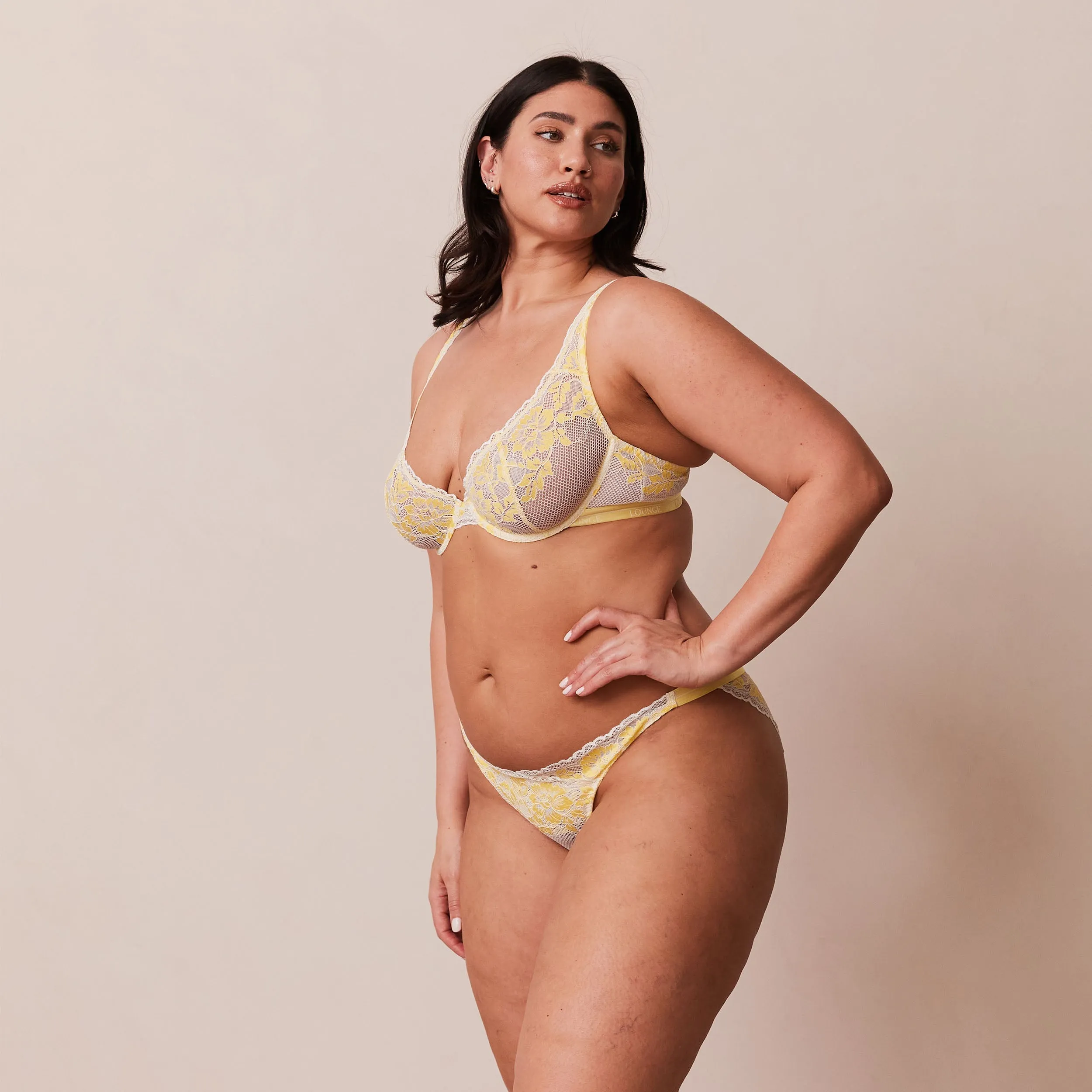 Luxe Balcony Bra  - Lemon