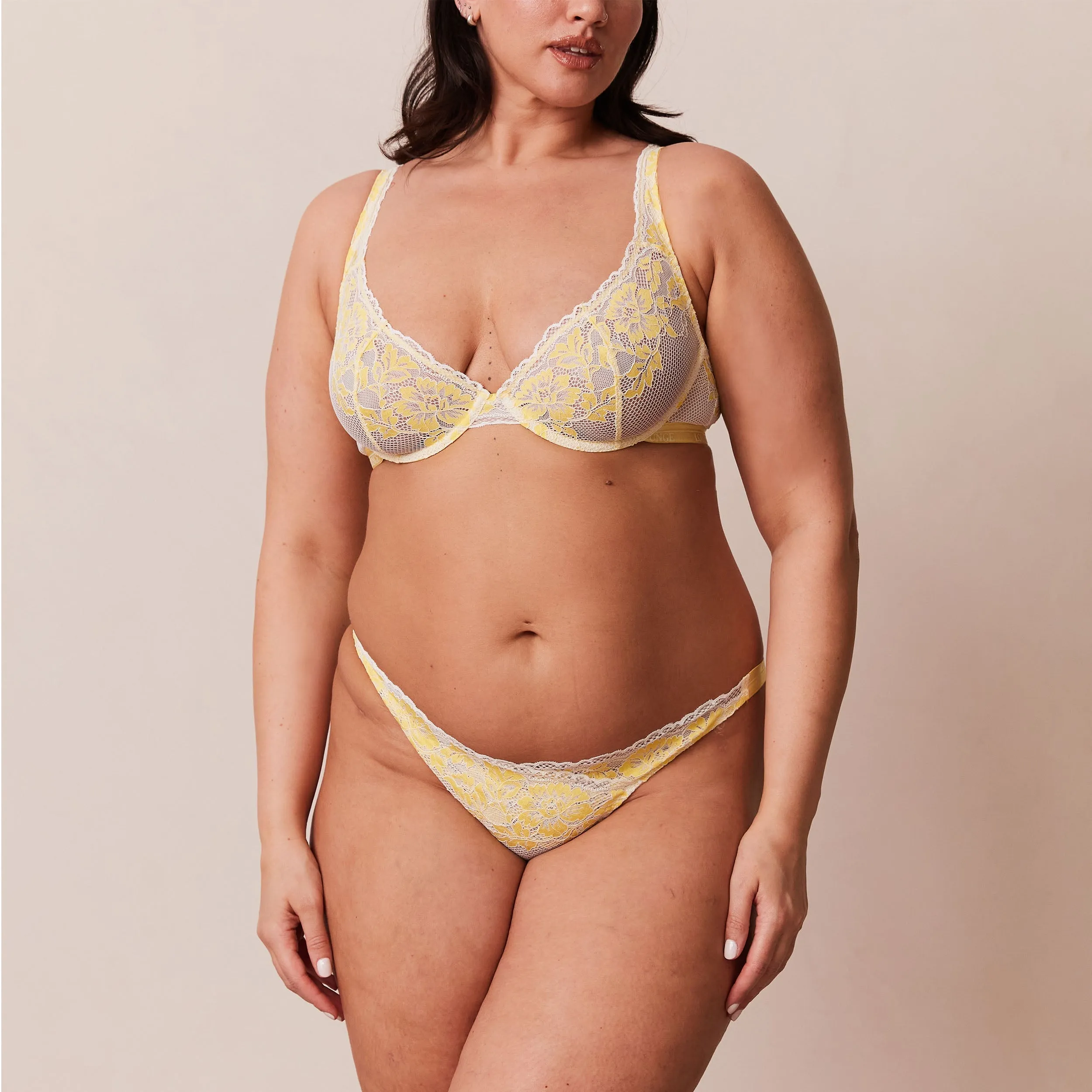 Luxe Balcony Bra  - Lemon