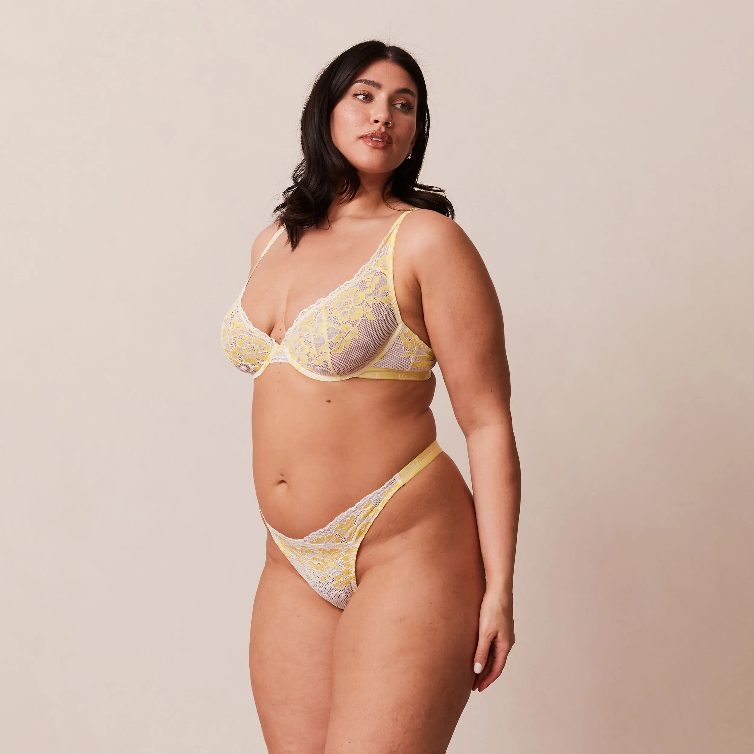 Luxe Balcony Bra  - Lemon