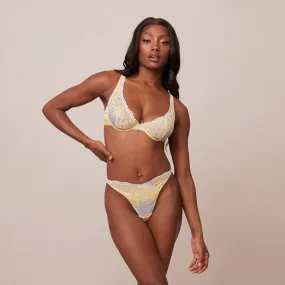 Luxe Balcony Bra  - Lemon