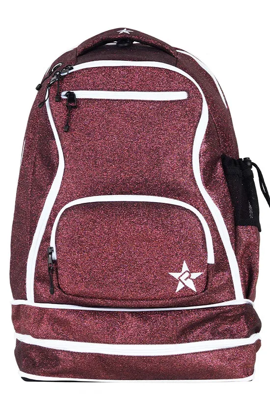 Maroon Rebel Dream Bag with White Zipper