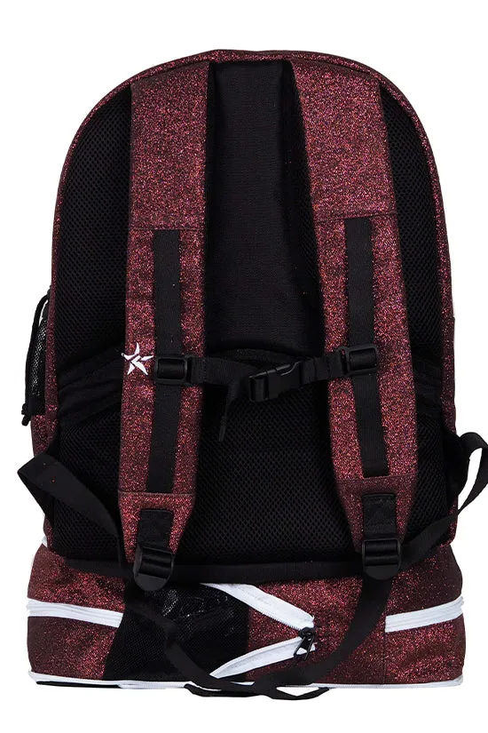 Maroon Rebel Dream Bag with White Zipper