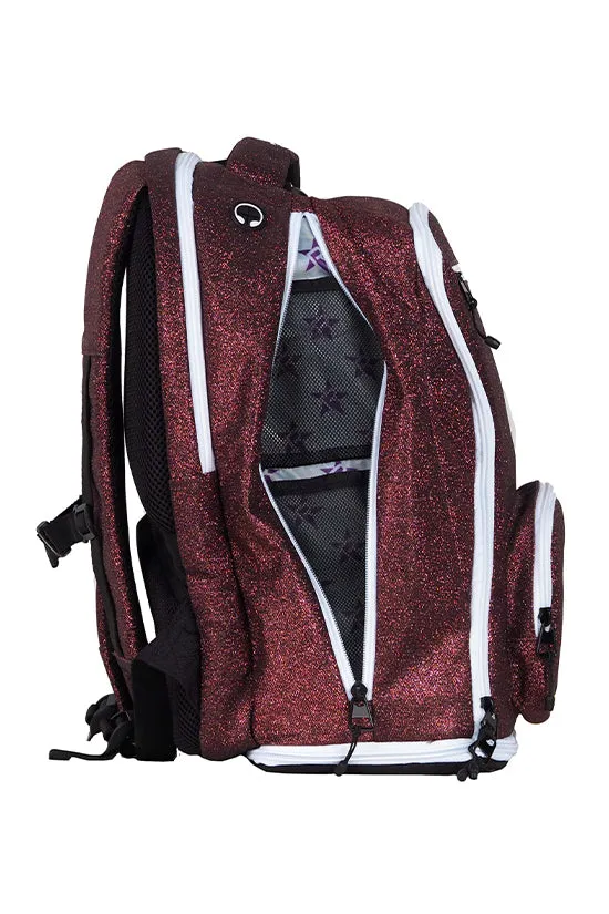 Maroon Rebel Dream Bag with White Zipper