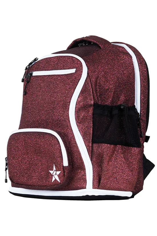 Maroon Rebel Dream Bag with White Zipper