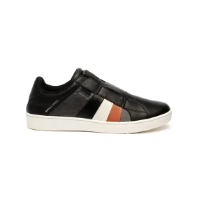 Men's Prince Albert Black Leather Sneakers 01484-987