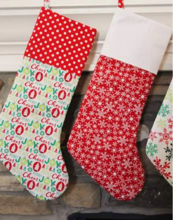 Merry & Bright Stocking Pattern