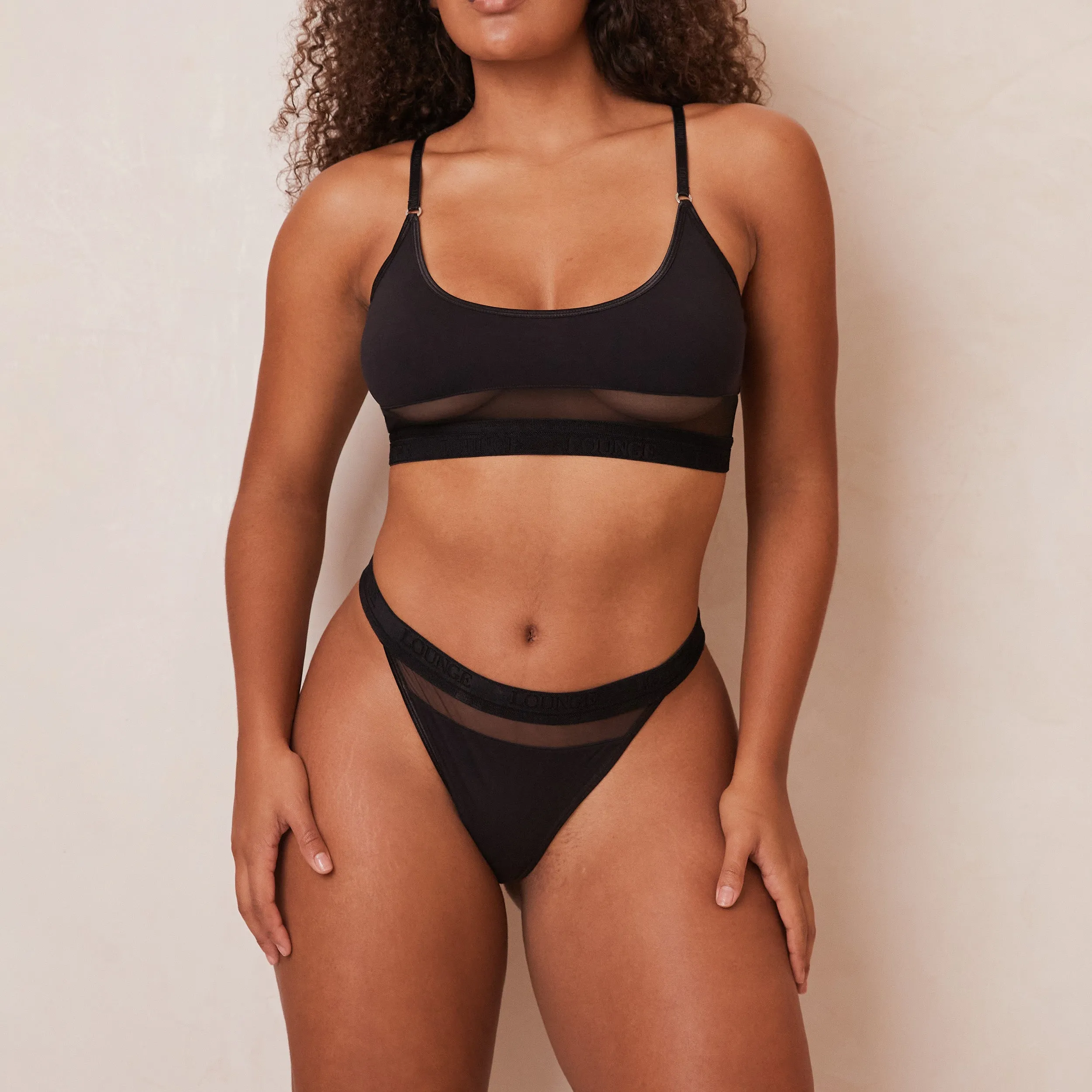 Mesh Bra  - Black