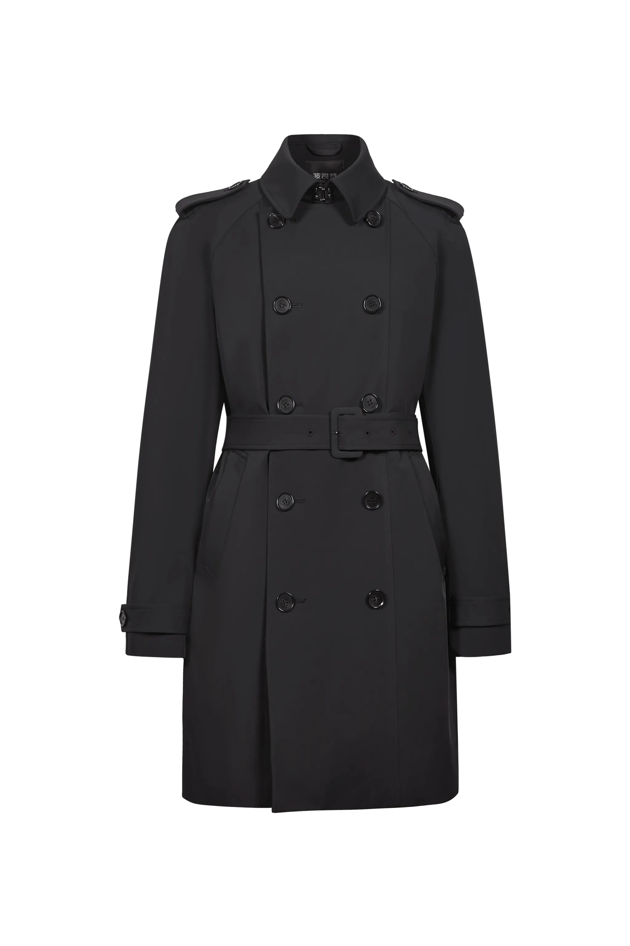 Mid-length Detachable Goose Down Trench Coat