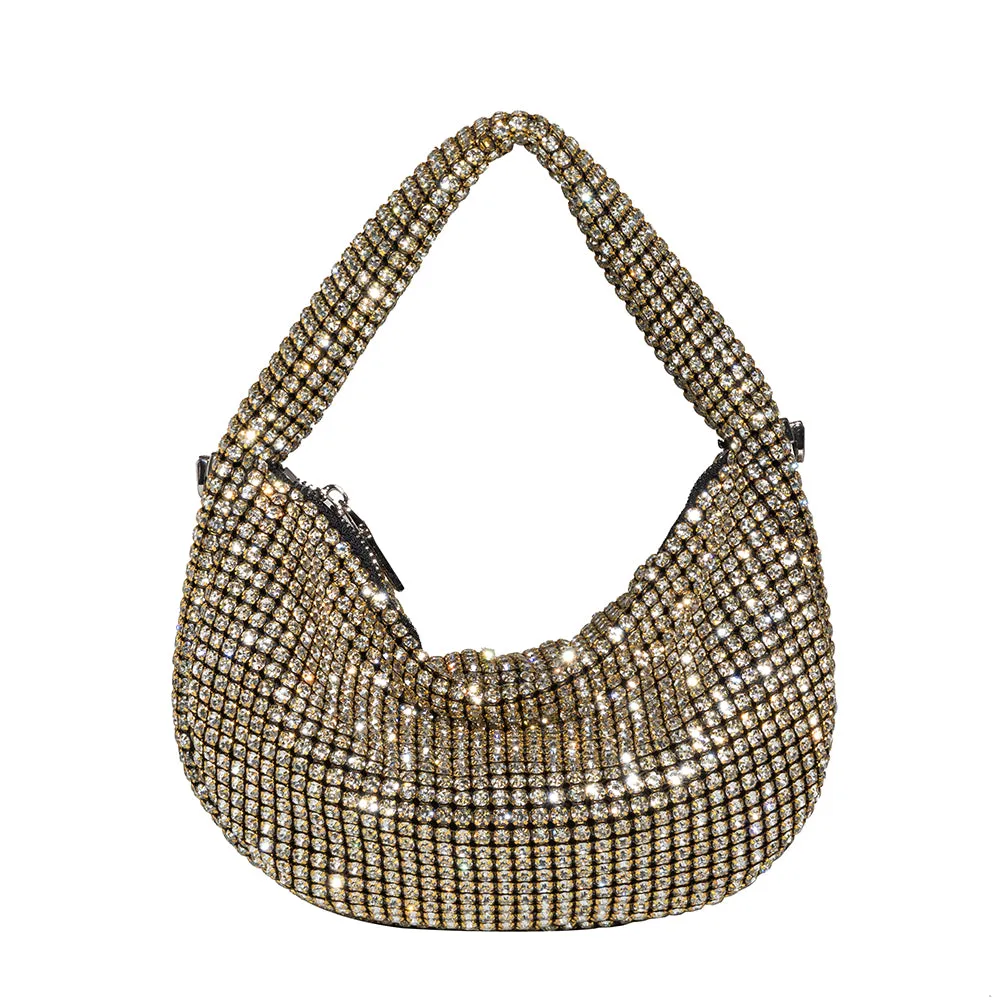 Milly Gold Crystal Crossbody Bag - FINAL SALE