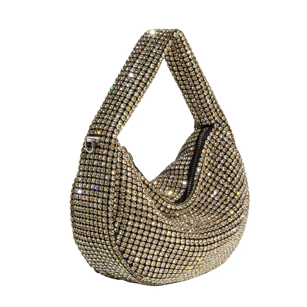 Milly Gold Crystal Crossbody Bag - FINAL SALE