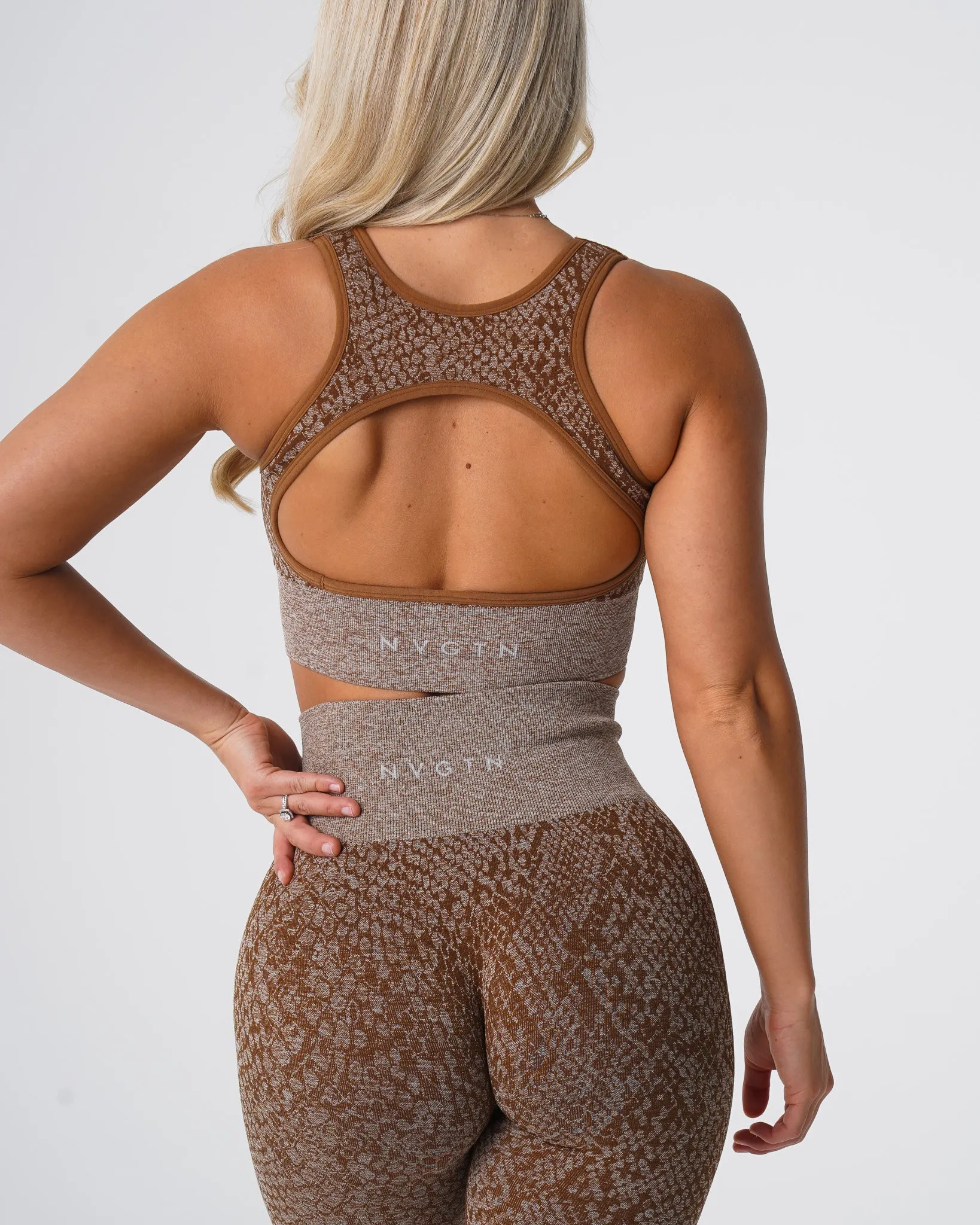 Mocha Snakeskin Eclipse Seamless Bra