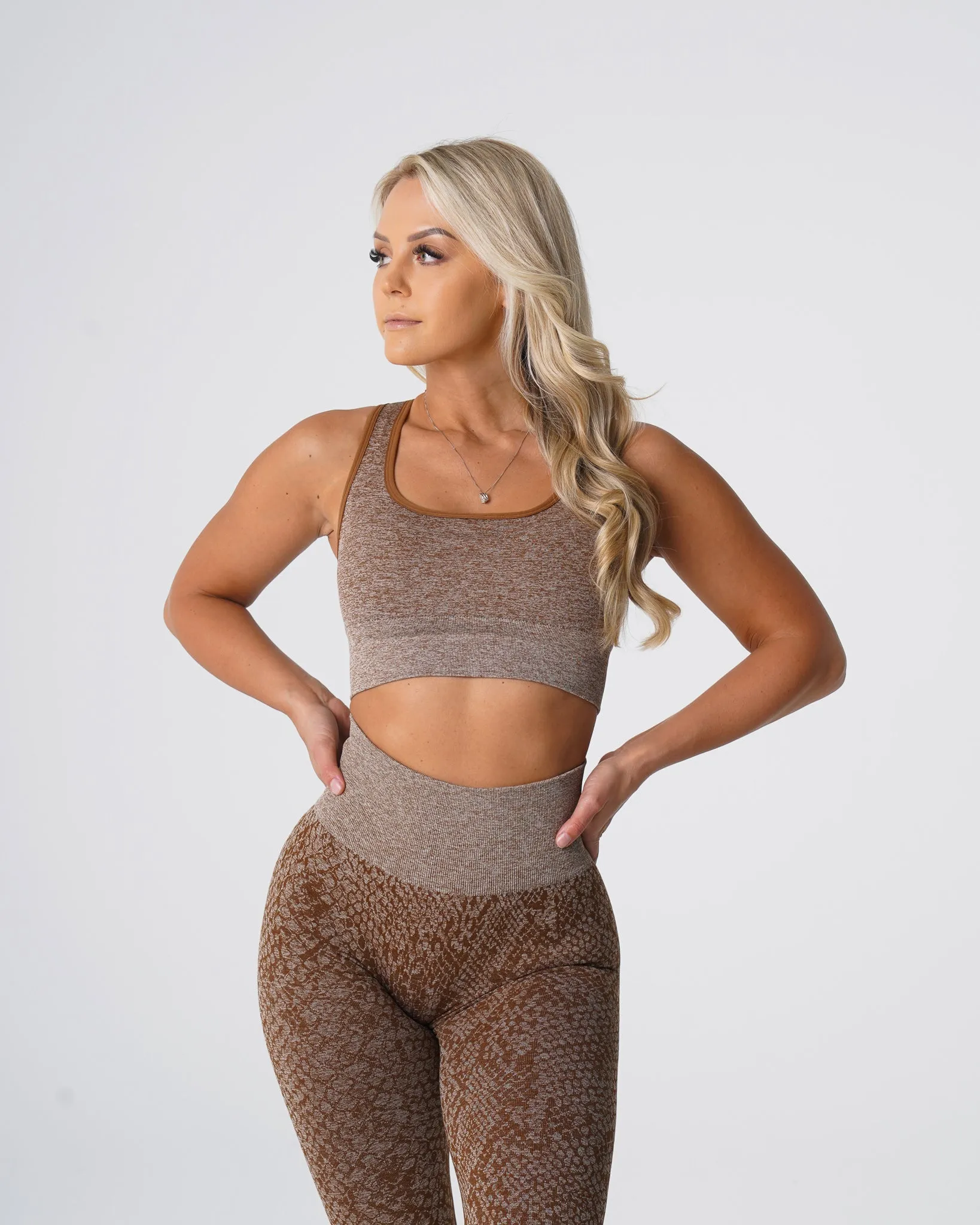 Mocha Snakeskin Eclipse Seamless Bra