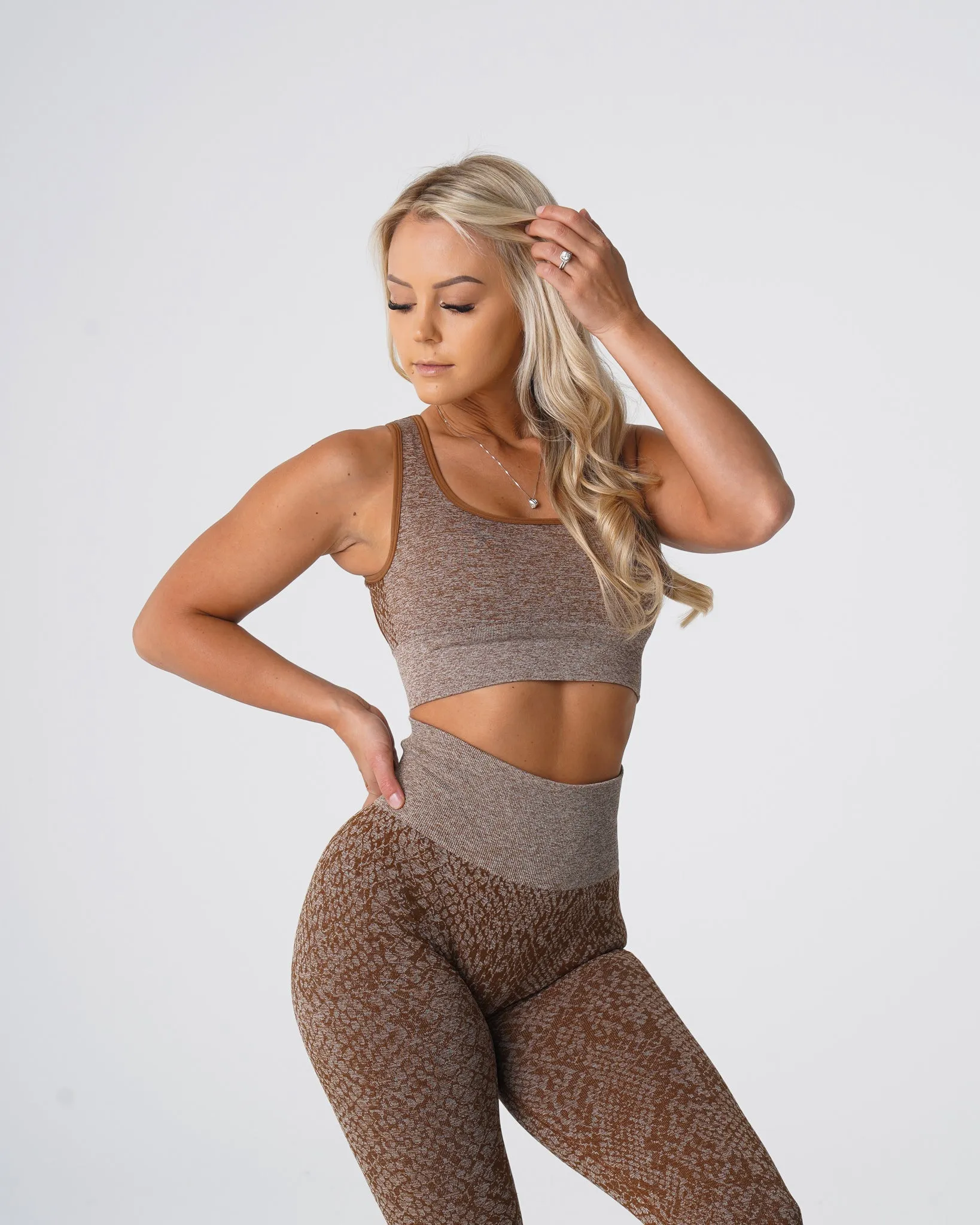 Mocha Snakeskin Eclipse Seamless Bra