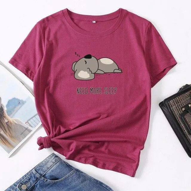 Need More Sleep Koala T-Shirt