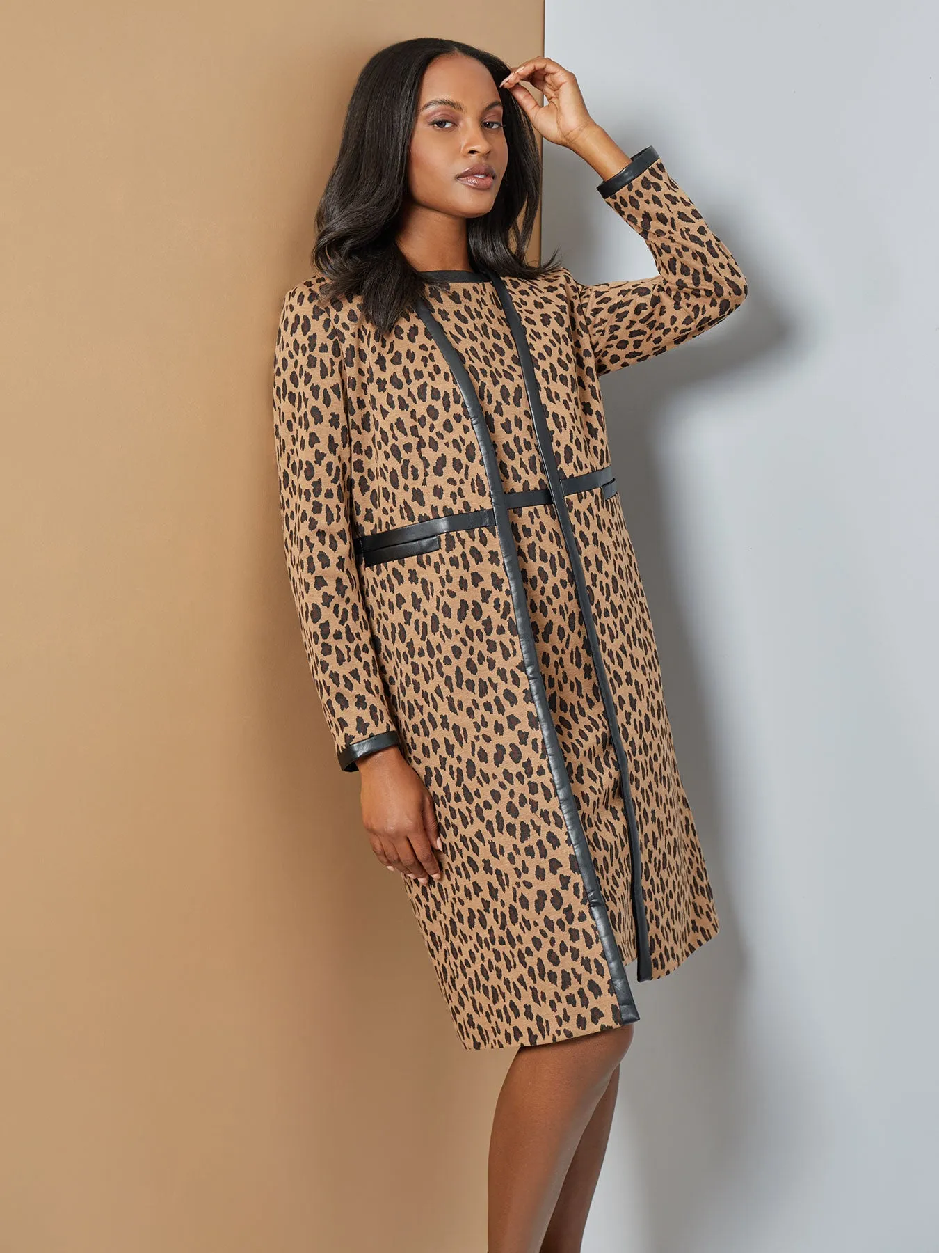 Petite Emmy Jacket, Animal Jacquard