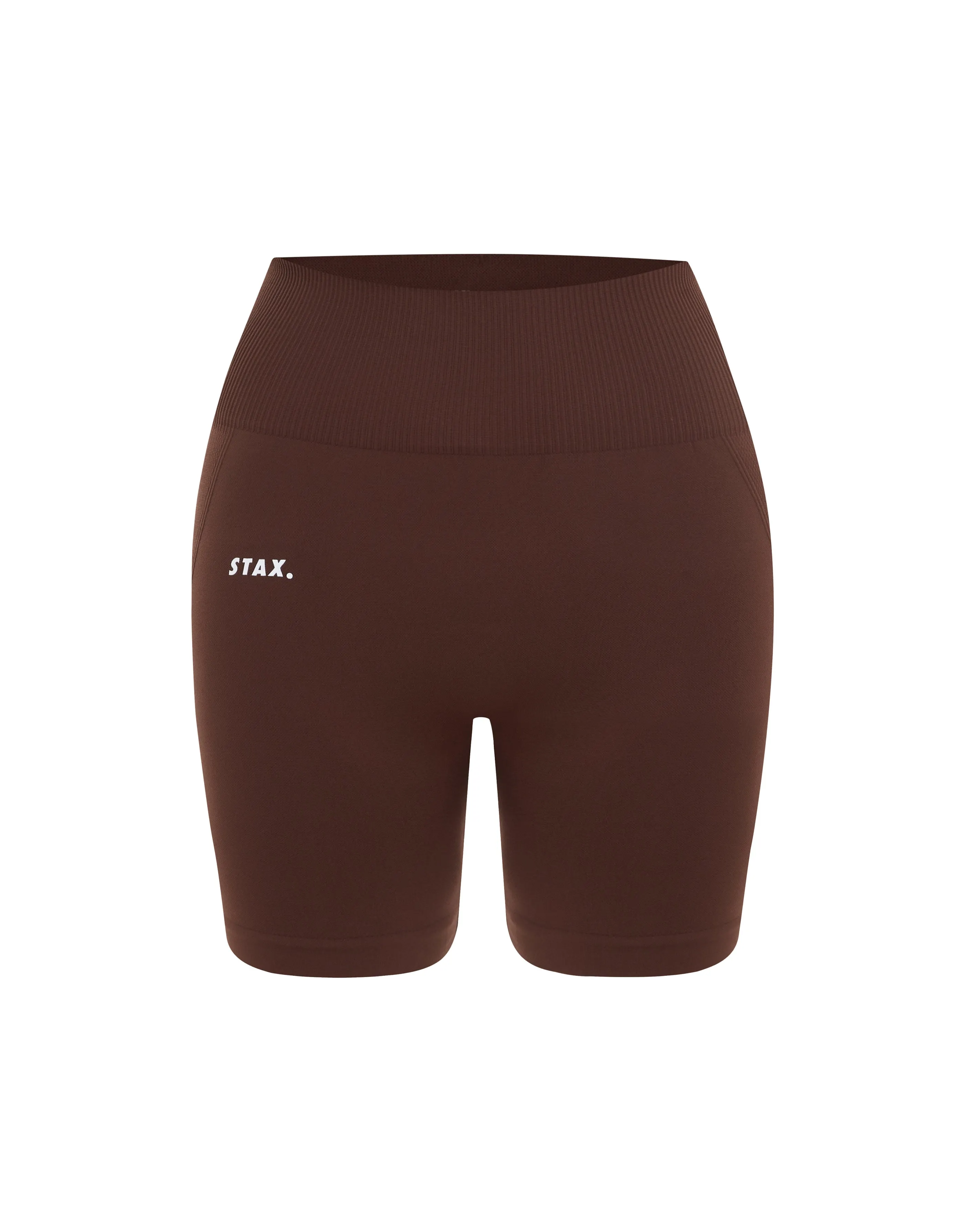 Premium Seamless Midi Bike Shorts - Umber