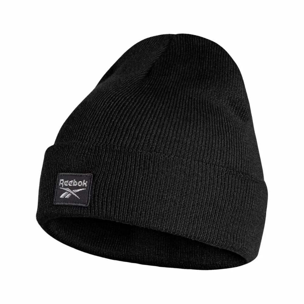 Reebok Apparel Men Knit Cuffed Beanie BLACK