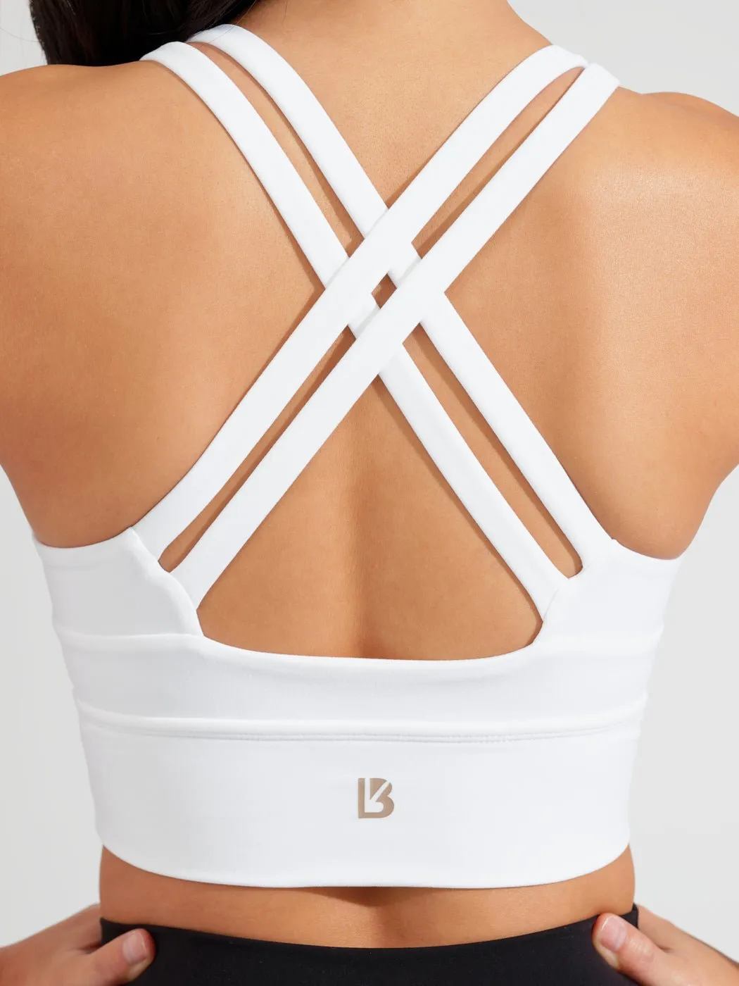 Rosa Sports Bra - White