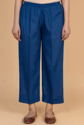 Royal Blue Basic Trousers