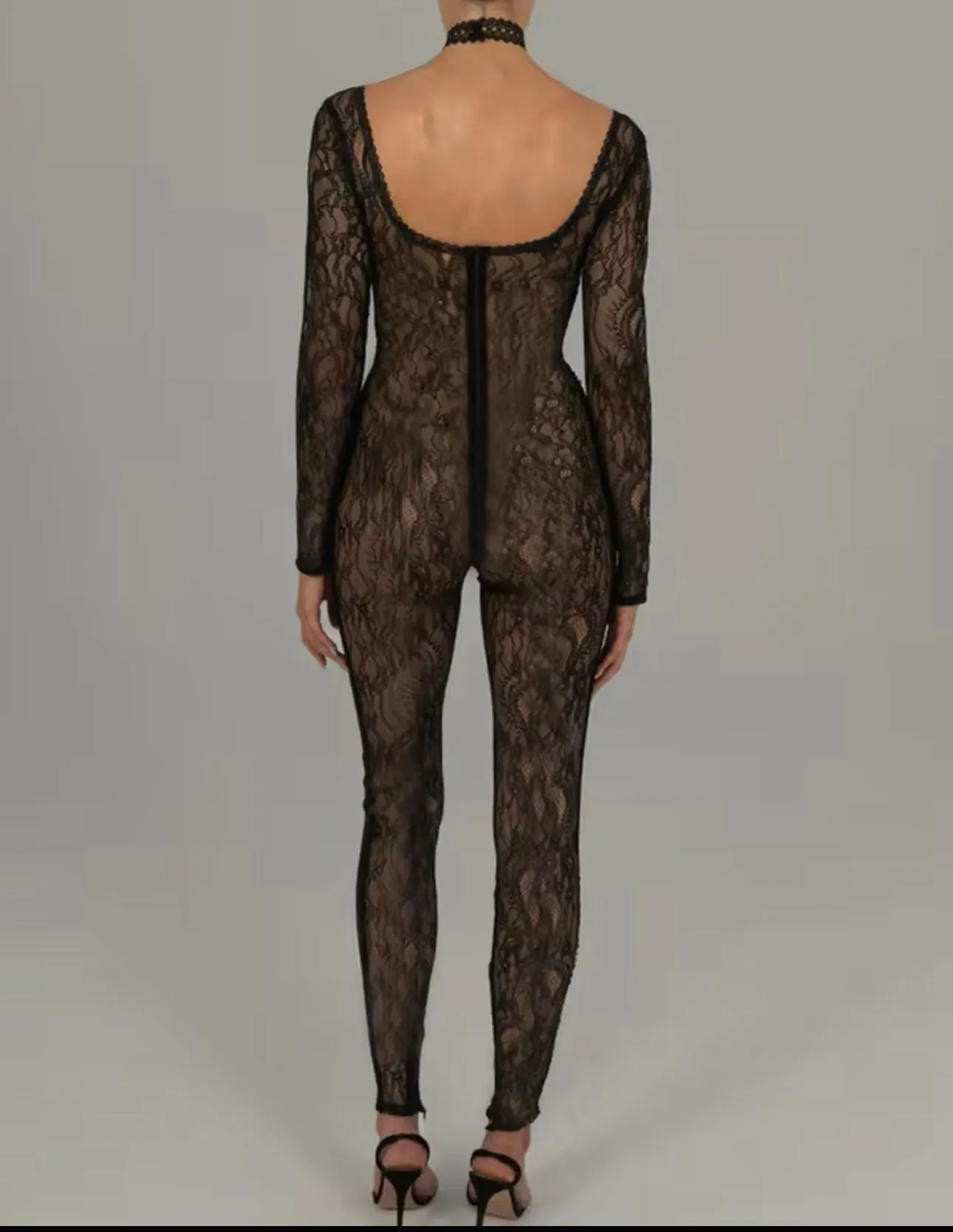 Ruby Lace Sheer Jumpsuit