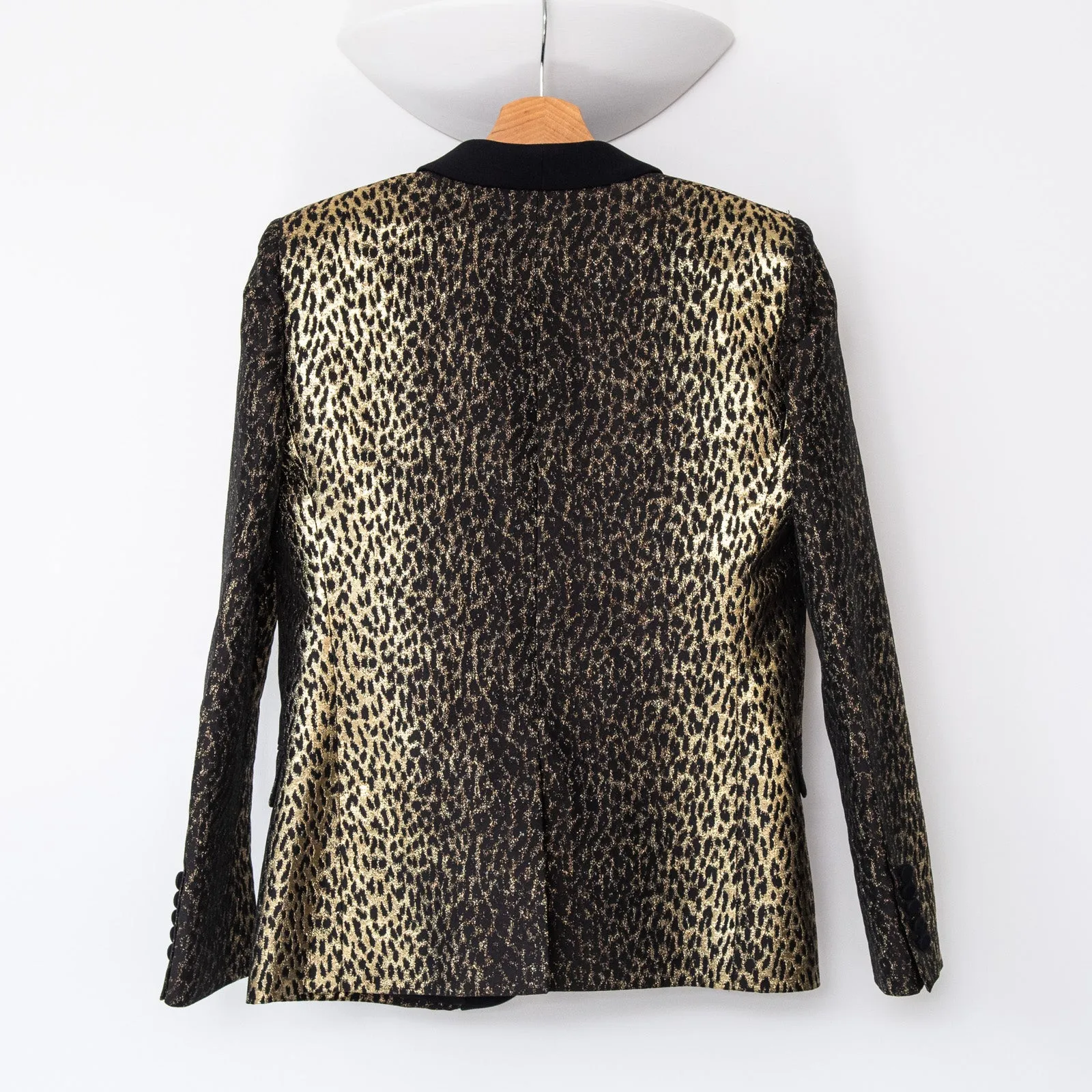 Saint Laurent Metallic Print Jacket