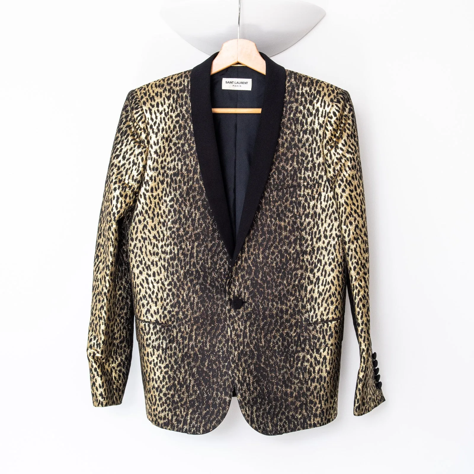 Saint Laurent Metallic Print Jacket